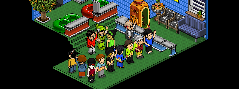 Lantania Habbo: una tarde cualquiera en una sala