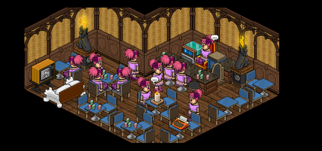 Lantania Habbo: comando :mariposa sobre todos