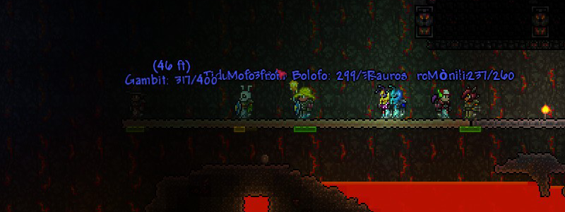 Lantania Terraria: foto antes de derrotar a Wall of Flesh y pasar al modo difícil