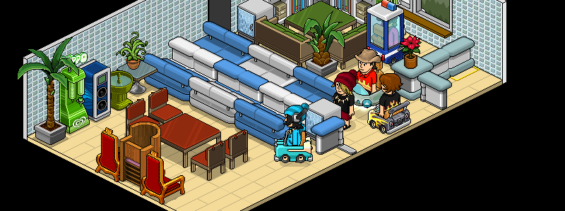 Lantania Habbo: probando efectos por primera vez en el Centro de DesAyuda
